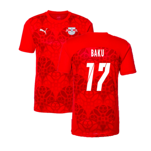 2024-2025 Red Bull Leipzig Pre-Match Shirt (Red) (Baku 17)