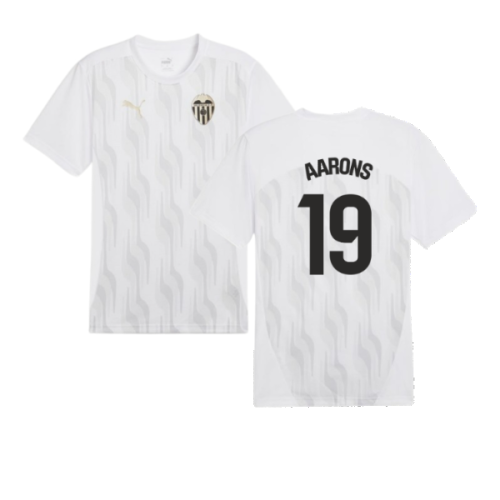 2024-2025 Valencia Pre-Match Shirt (White) (Aarons 19)