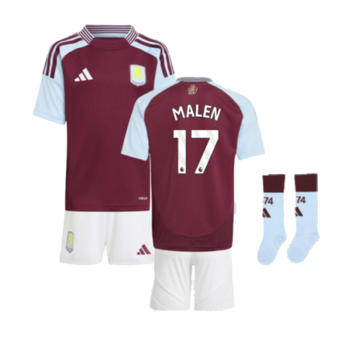 2024-2025 Aston Villa Home Mini Kit (Malen 17)