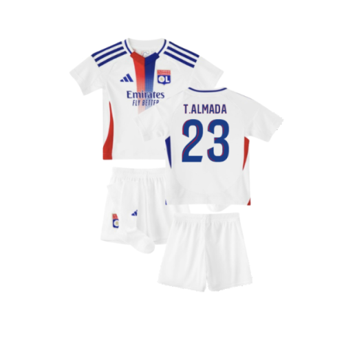 2024-2025 Olympique Lyon Home Mini Kit (T.Almada 23)