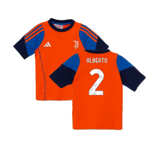 2024-2025 Juventus Training Tee (Orange) - Kids (Alberto 2)