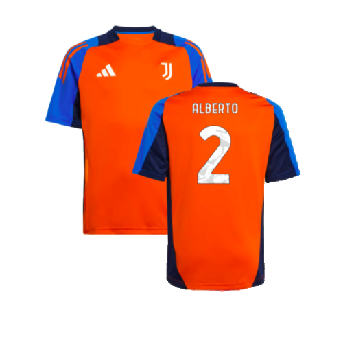 2024-2025 Juventus Training Jersey (Orange) - Kids (Alberto 2)