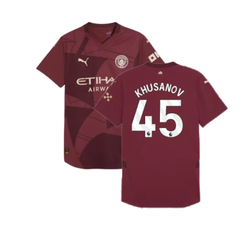 2024-2025 Man City Third Authentic Shirt (Khusanov 45)