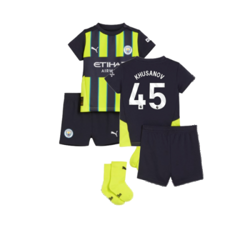 2024-2025 Man City Away Baby Kit (Khusanov 45)