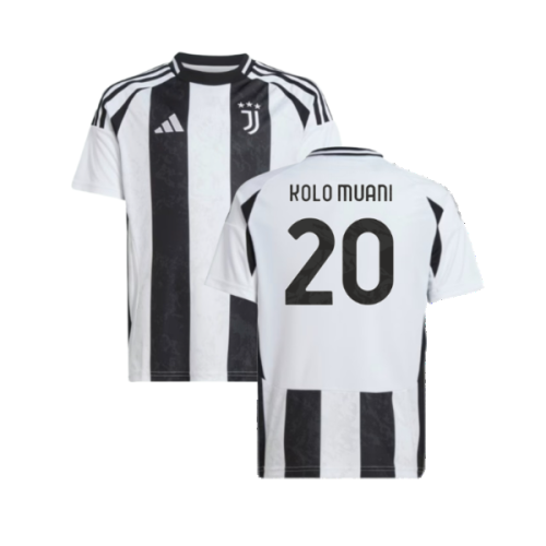 2024-2025 Juventus Home Shirt (Kids) (Kolo Muani 20)