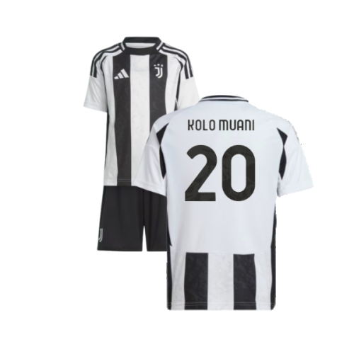 2024-2025 Juventus Home Mini Kit (Kolo Muani 20)