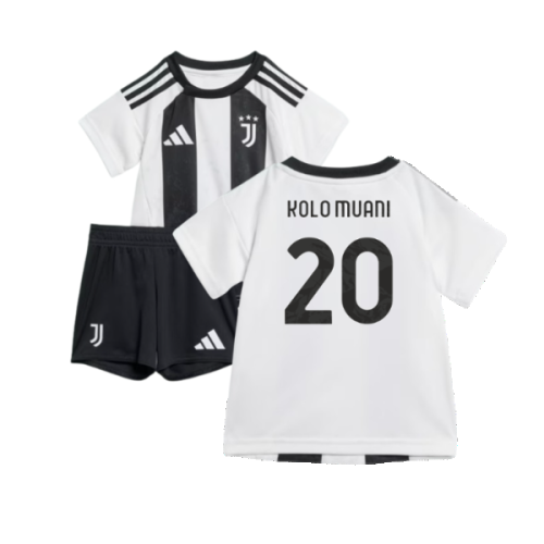 2024-2025 Juventus Home Baby Kit (Kolo Muani 20)