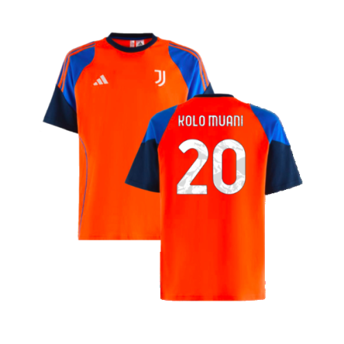 2024-2025 Juventus Training Tee (Orange) (Kolo Muani 20)