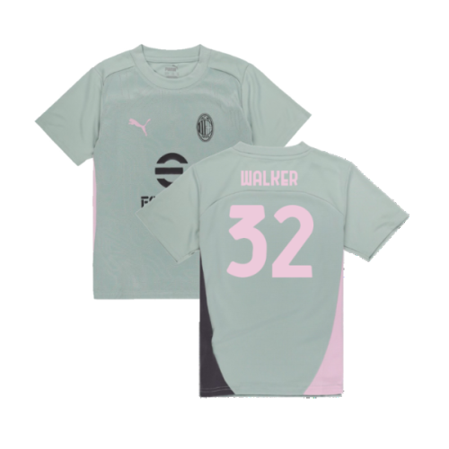 2024-2025 AC Milan Training Shirt (Green Fog) - Kids (Walker 32)