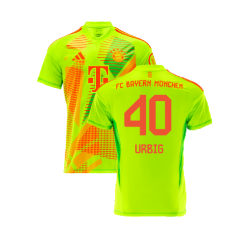 2024-2025 Bayern Munich Home Goalkeeper Shirt (Yellow) (Urbig 40)