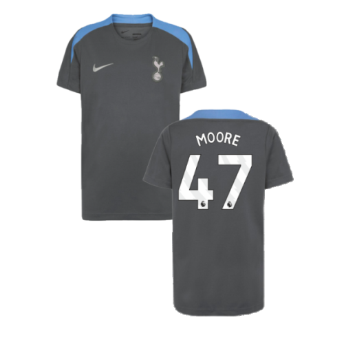 2024-2025 Tottenham Strike Dri-Fit Shirt (Dark Grey) - Kids (Moore 47)