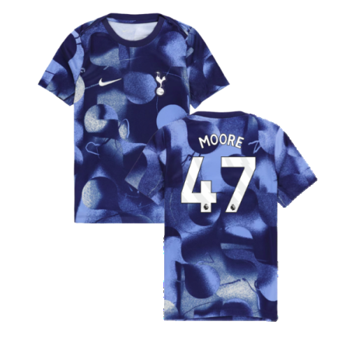 2024-2025 Tottenham Hotspur Dri-FIT Match Shirt (Blue) - Kids (Moore 47)