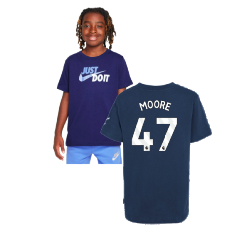 2024-2025 Tottenham Hotspur Just Do It T-Shirt (Navy) - Kids (Moore 47)