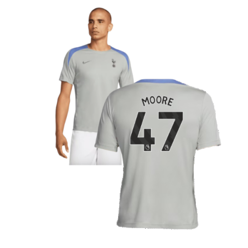 2024-2025 Tottenham Strike Training Jersey (Grey) (Moore 47)