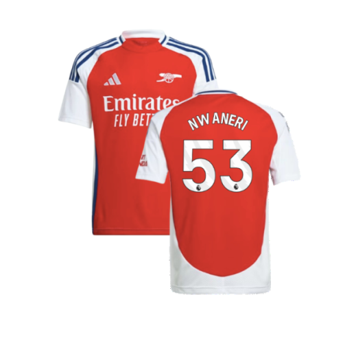 2024-2025 Arsenal Home Shirt (Kids) (Nwaneri 53)