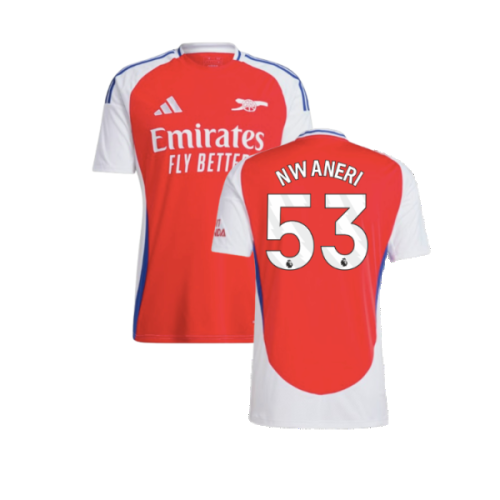 2024-2025 Arsenal Home Shirt (Nwaneri 53)