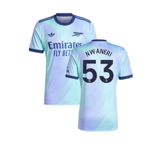 2024-2025 Arsenal Third Shirt (Nwaneri 53)