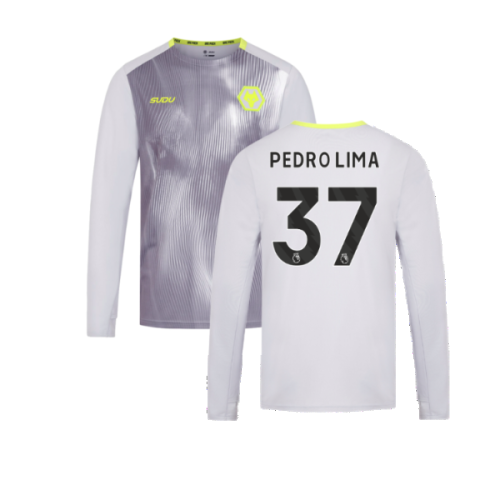 2024-2025 Wolves Players Training Long Sleeved Tee (Grey) (Pedro Lima 37)