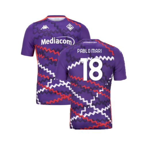 2024-2025 Fiorentina Training Shirt (Purple) (Pablo Mari 18)