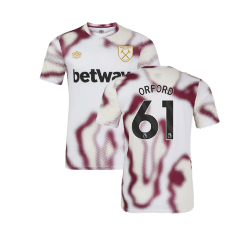 2024-2025 West Ham Warm Up Jersey (White) (Orford 61)