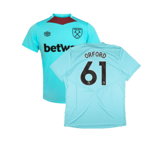 2024-2025 West Ham Training Jersey (Blue Radiance) (Orford 61)