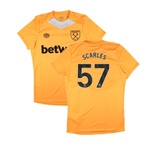 2024-2025 West Ham Training Jersey (Orange) (Scarles 57)