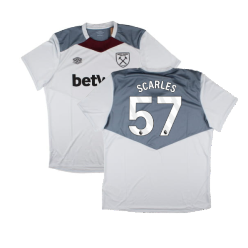 2024-2025 West Ham Training Jersey (Arctic Ice) (Scarles 57)