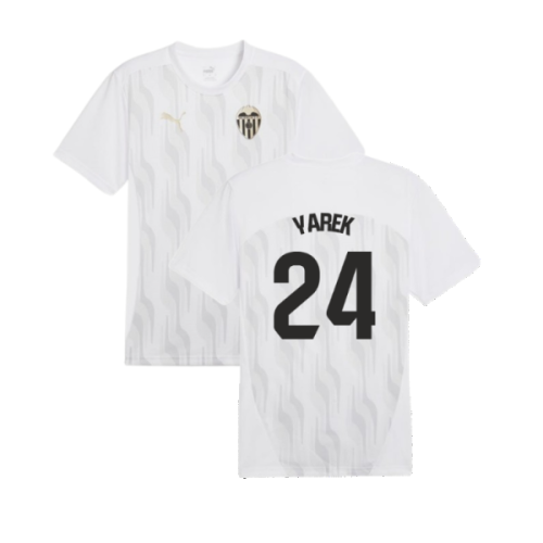 2024-2025 Valencia Pre-Match Shirt (White) (Yarek 24)