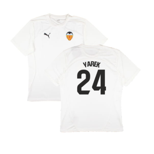 2024-2025 Valencia Training Shirt (White) (Yarek 24)