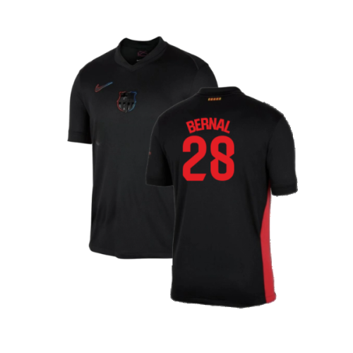 2024-2025 Barcelona Away Shirt (no sponsor) (Bernal 28)