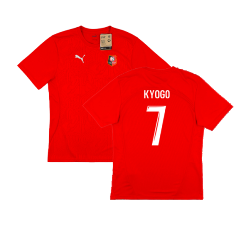 2024-2025 Stade Rennais Training Jersey (Red) (Kyogo 7)