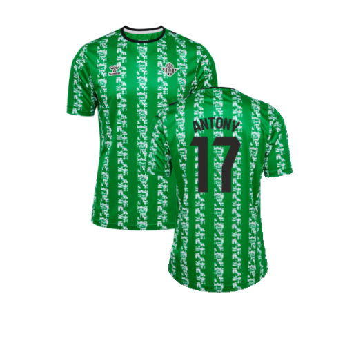 2024-2025 Real Betis Pre Game Jersey (Green) (Antony 17)