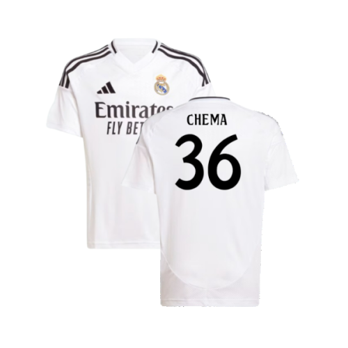 2024-2025 Real Madrid Home Shirt (Kids) (Chema 36)