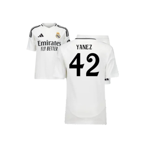 2024-2025 Real Madrid Home Youth Kit (Yanez 42)