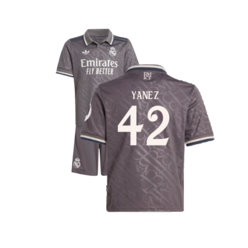 2024-2025 Real Madrid Third Youth Kit (Yanez 42)