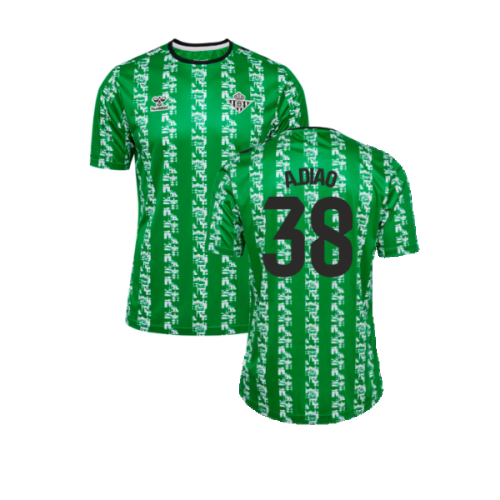 2024-2025 Real Betis Pre Game Jersey (Green) (A.Diao 38)