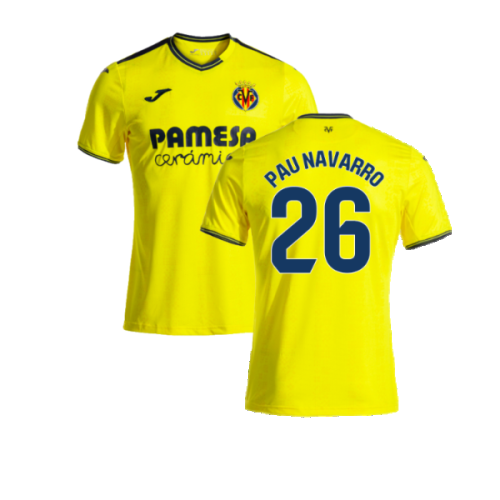 2024-2025 Villarreal Home Shirt (Pau Navarro 26)