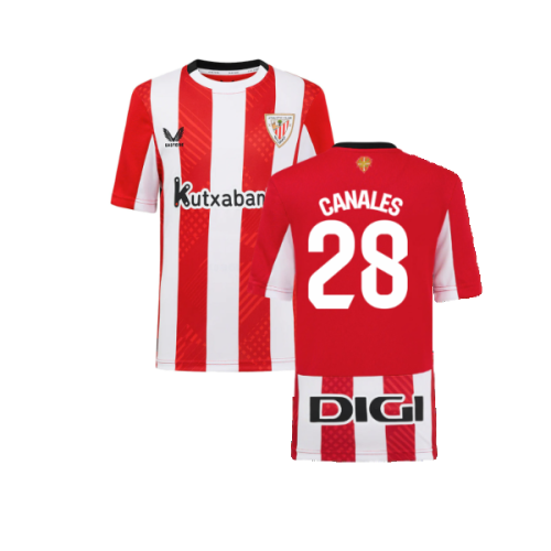 2024-2025 Athletic Bilbao Home Shirt (Kids) (Canales 28)