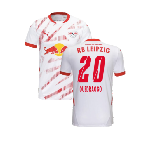 2024-2025 Red Bull Leipzig Home Shirt (Kids) (Ouedraogo 20)