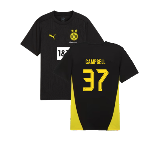 2024-2025 Borussia Dortmund Training Shirt (Black) - Kids (Campbell 37)