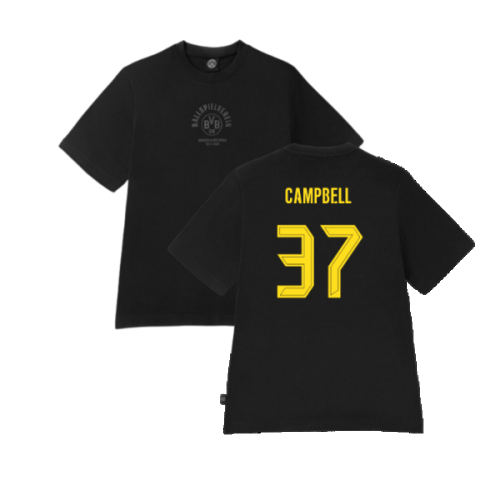 2024-2025 Borussia Dortmund ESS Tee (Black) (Campbell 37)