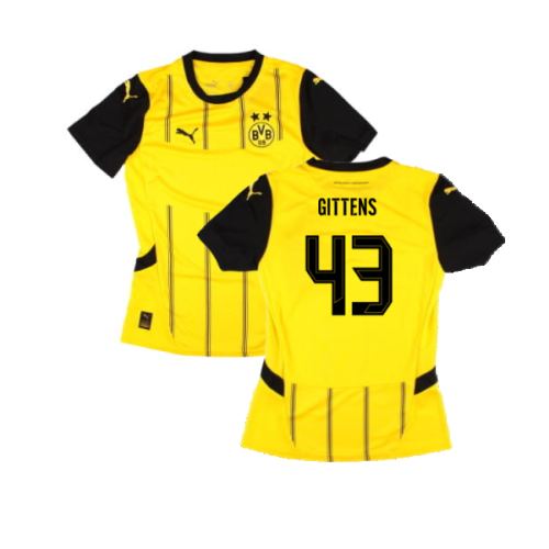 2024-2025 Borussia Dortmund Home Shirt (Ladies) (Gittens 43)