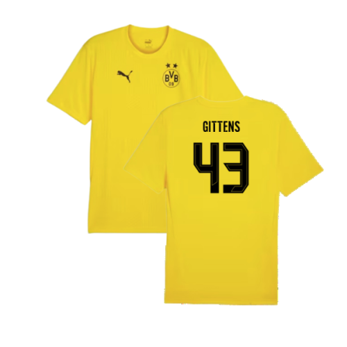 2024-2025 Borussia Dortmund Training Shirt (Yellow) - Kids (Gittens 43)