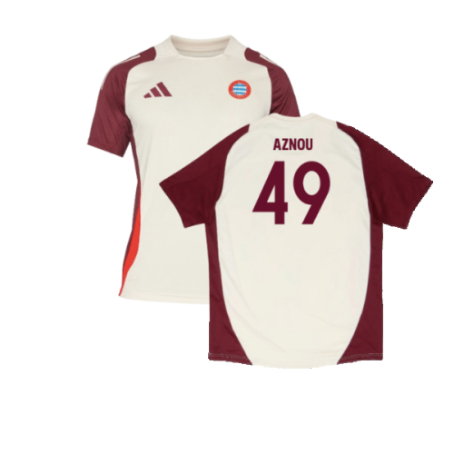 2024-2025 Bayern Munich EU Training Jersey (Linen) (Aznou 49)