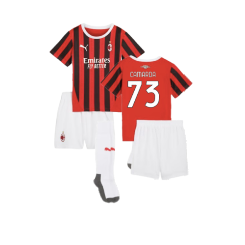 2024-2025 AC Milan Home Mini Kit (Camarda 73)