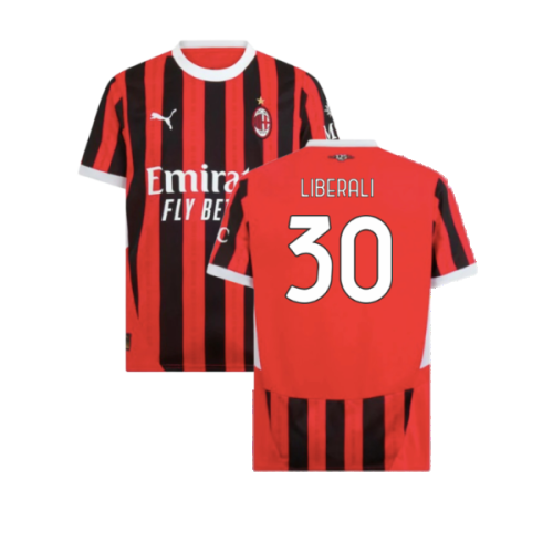 2024-2025 AC Milan Home Shirt (Liberali 30)