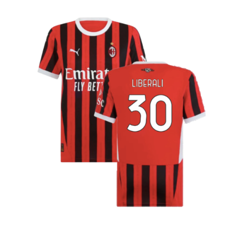 2024-2025 AC Milan Home Shirt (Womens) (Liberali 30)