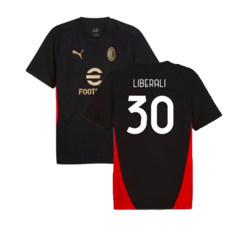 2024-2025 AC Milan Training Shirt (Black) (Liberali 30)