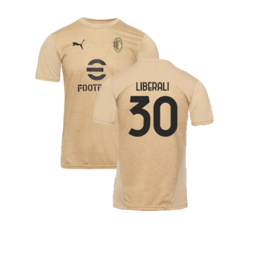 2024-2025 AC Milan Pre-Match Shirt (Putty) (Liberali 30)