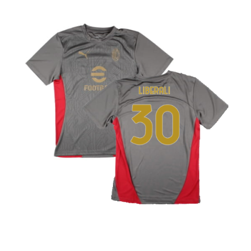 2024-2025 AC Milan Training Shirt (Grey) (Liberali 30)